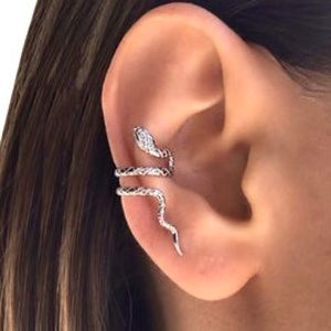 “Snakin’ Around” Unique Snake Wrap Cuff Earring